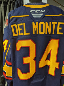 Ryan Del Monte 2021/2022 Game Worn Jersey