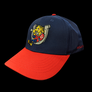 ADULT - RED & NAVY HAT