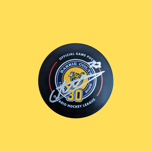 30th Anniversary Puck - Signed by Kashawn Aitcheson