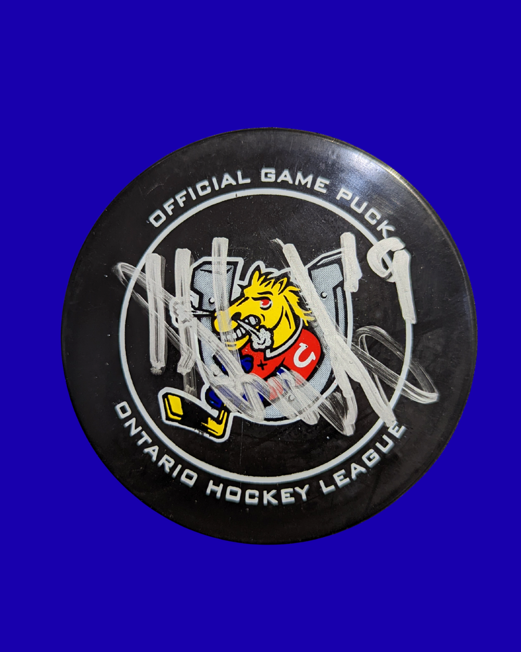 Hunter Haight #19 - Signed Puck