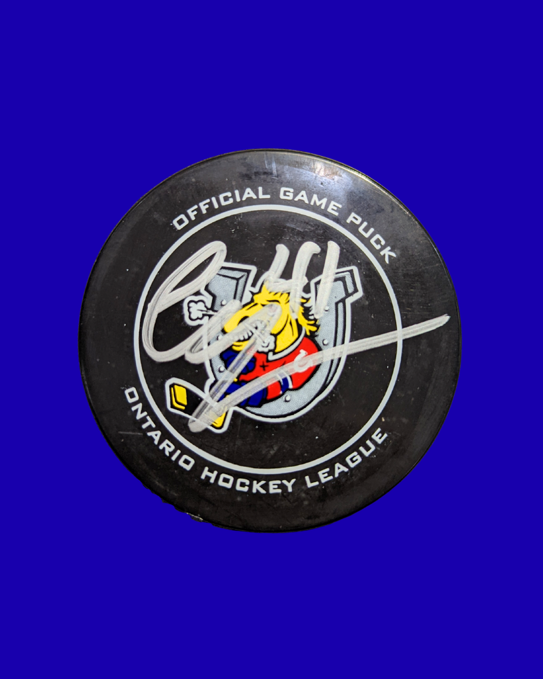 Evan Vierling #41 - Signed Puck