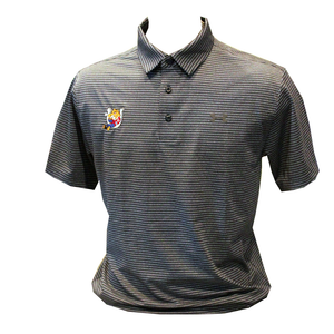 MEN's Navy Striped Golf Shirt