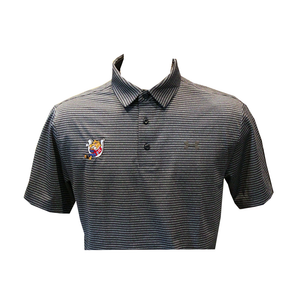 MEN's Navy Striped Golf Shirt